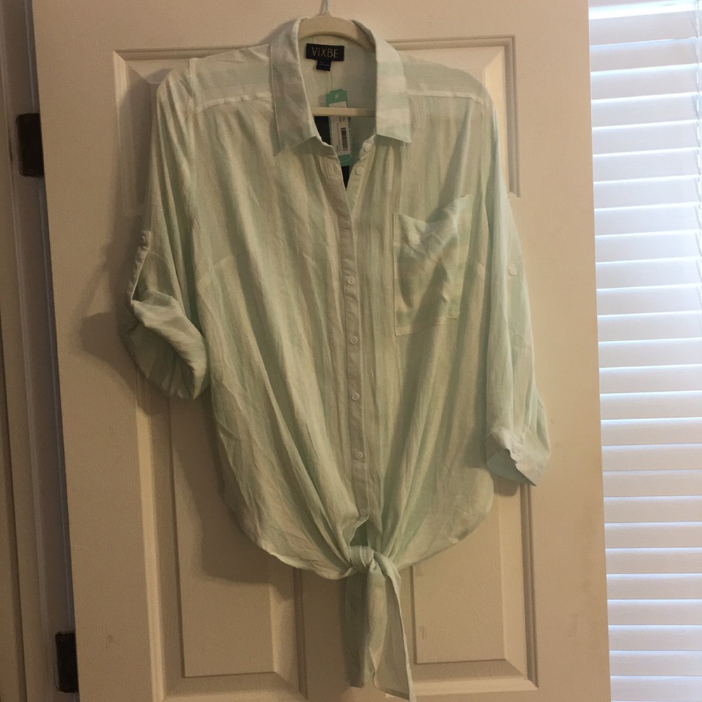 Tie front top
